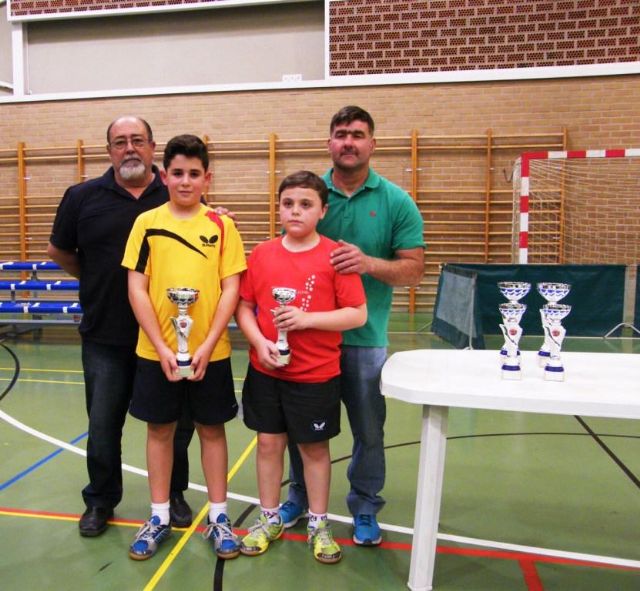 Triunfo de las bases mazarroneras de tenis de mesa en el Open Autonómico de Murcia