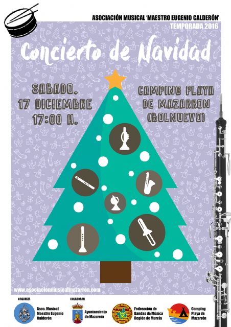 La Asociación Musical ´Maestro Eugenio Calderón´ ofrecerá su tradicional concierto de Navidad el próximo sábado, día 17 de diciembre