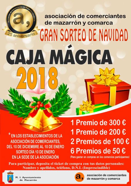 Hasta el 10 de enero la caja mágica de ACOMA incentivará las compras en el municipio