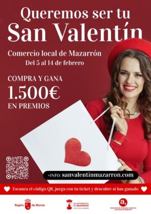 San Valentín en Mazarrón: hasta 1.500 euros en vales en la nueva campaña de apoyo al comercio local