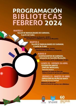 Carnaval, arte mexicano y muñecas Nancy este febrero en las bibliotecas de Mazarrón y Puerto