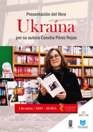 Concha Pérez Rojas presenta este viernes a las 20.00 horas en el Casino de Mazarrón su libro de relatos ´Ukraína´