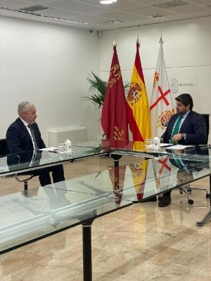 Campillo se reúne con el presidente de la Región, Fernando López Miras