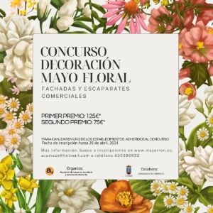 Mazarrón anima a sus comercios a participar en el primer concurso de decoración 'Mayo Floral 2024' para Impulsar el Comercio Local