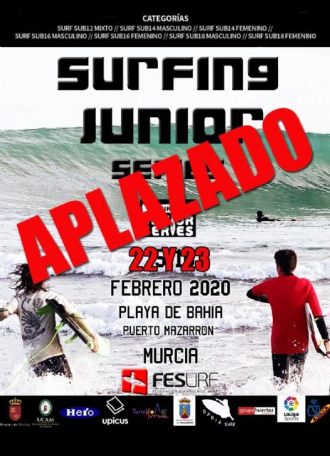 Aplazada la 'fesurfing junior series' para los días 22 y 23 de febrero