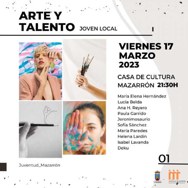 Diez artistas mazarroneros participarán en la exposición colectiva ‘Arte y Talento Joven Local’