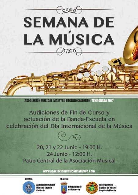 Semana de la música y audiciones de fin de curso de la asociación maestro Eugenio Calderón