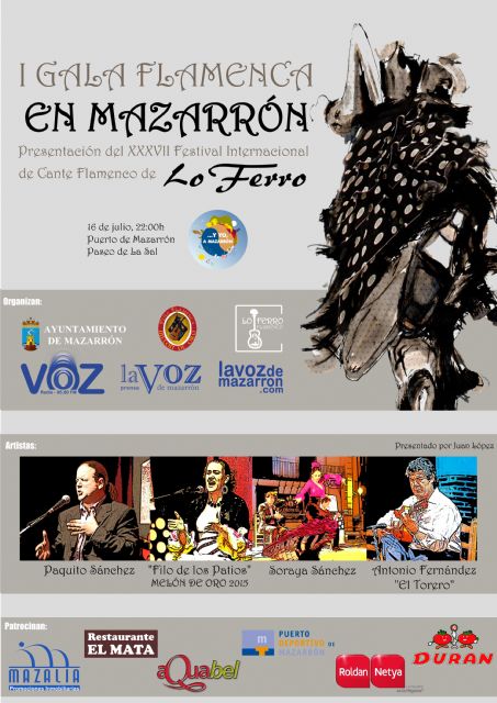 Mazarrón organiza  este sábado su primera gala flamenca