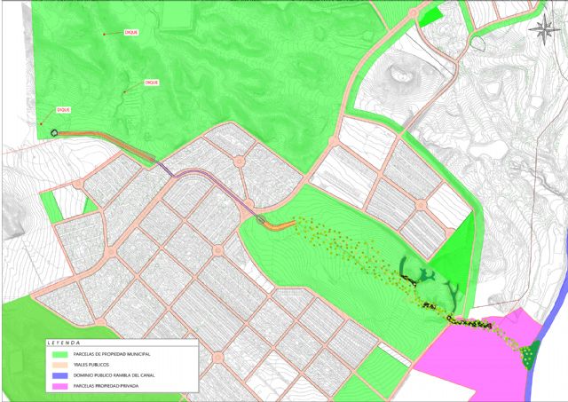 La Confederación Hidrográfica acepta la propuesta del Ayuntamiento para encauzar la rambla de los Aznares en Camposol