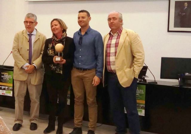 El ayuntamieno de Mazarrón recibe el premio al mejor proyecto de Desarrollo Local de la región de murcia