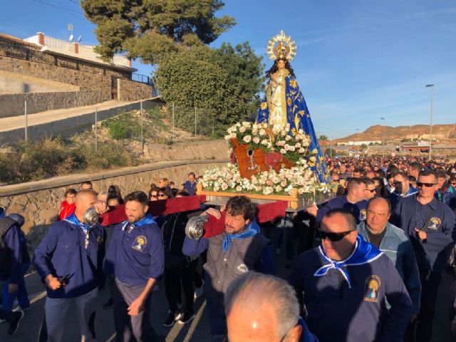 La 'Virgen del Milagro' congrega a centenares de fieles que han disfrutado de la romería de Bolnuevo