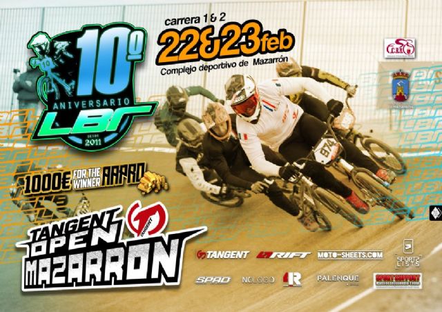 Mazarrón acoge este fin de semana las dos primeras carreras de la Liga LBR Open Tangent de ciclismo BMX