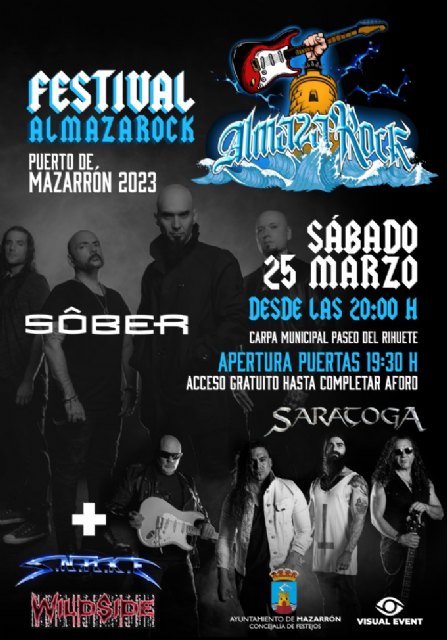 El rock llega a puerto de Mazarrón con el festival 'Almazarock'