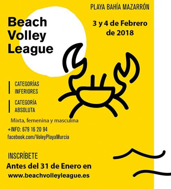 La liga regional de vóley playa vuelve a Mazarrón en febrero
