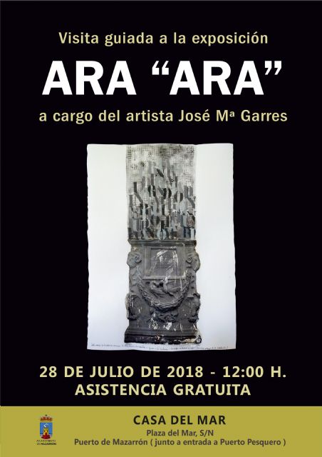 Visita guiada de José María Garres a su exposición de Casa del Mar