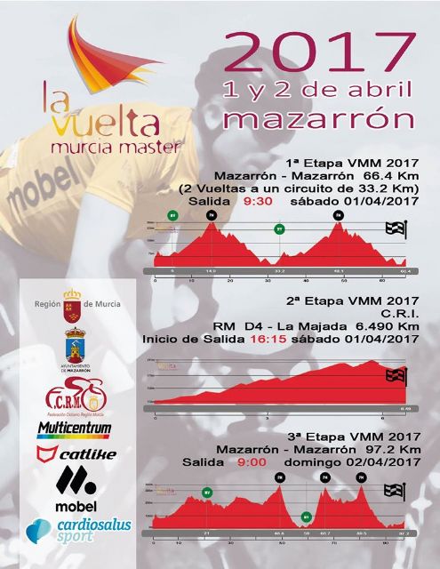 Mazarrón será sede este fin de semana de la VIII vuelta a Murcia máster