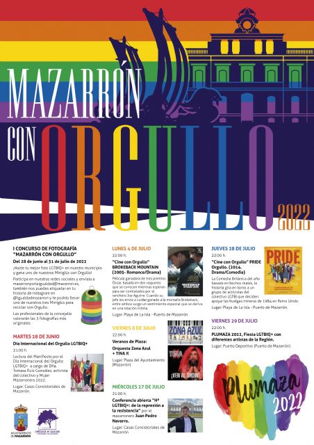 Igualdad presenta 'Mazarrón con orgullo', programación para celebrar el orgullo LGTBIQ+