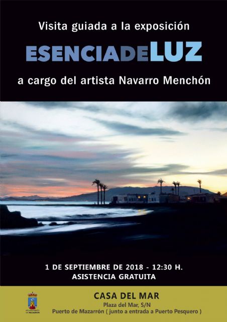 Navarro Menchón ofrece una visita guiada a su exposición de la Casa del Mar