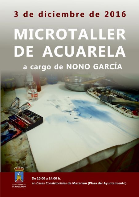 Nono García imparte un taller de acuarela en Casas Consistoriales