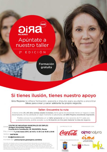 La fundación Coca Cola despliega en Mazarrón su proyecto 'Gira Mujeres'